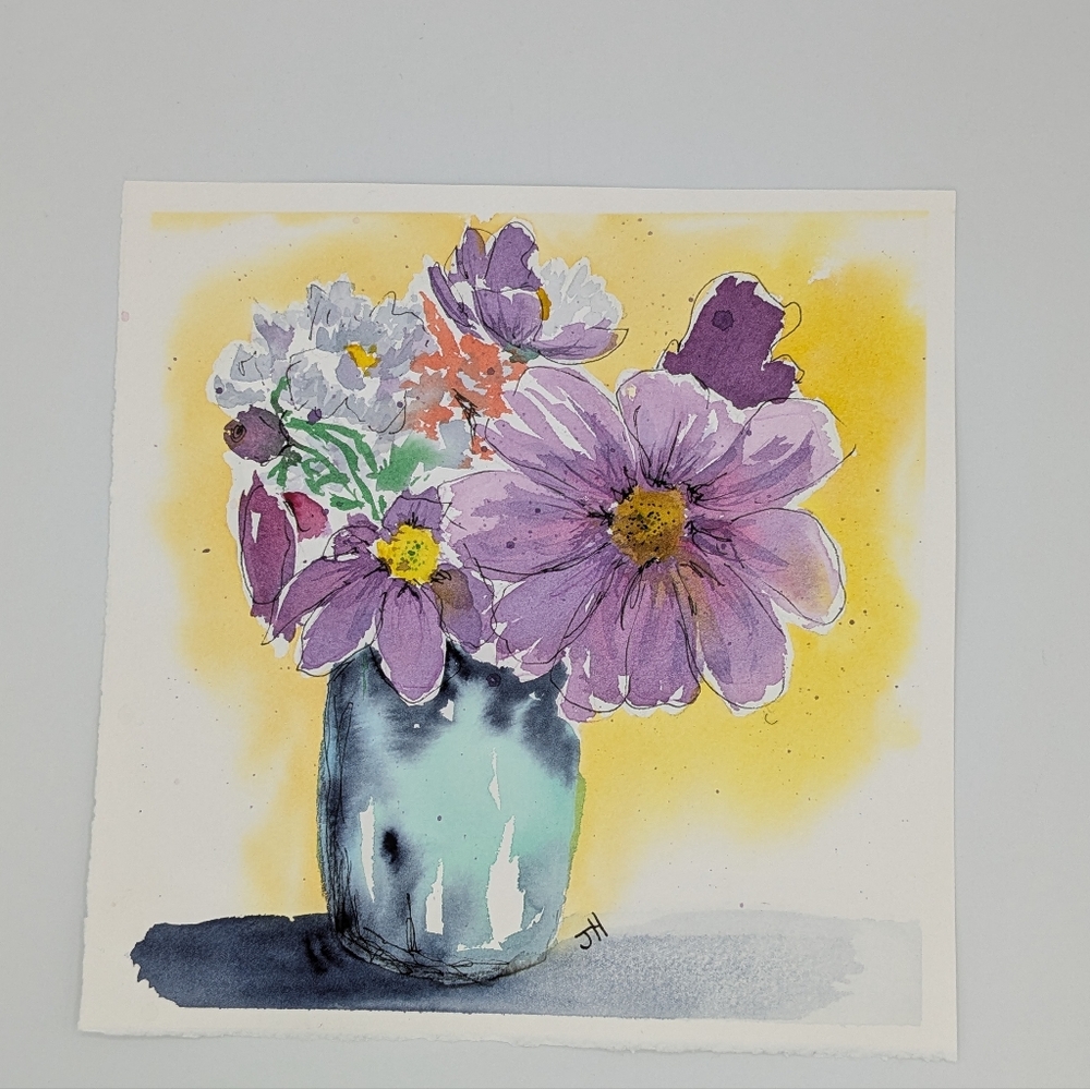 Floral Watercolor Art Painting